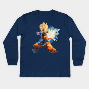 super sayian Kids Long Sleeve T-Shirt